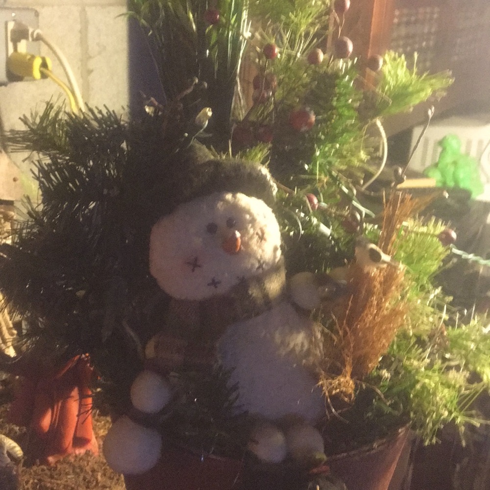 Lighted snowman